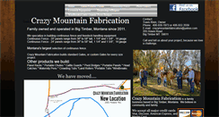 Desktop Screenshot of crazymountainfabrication.com